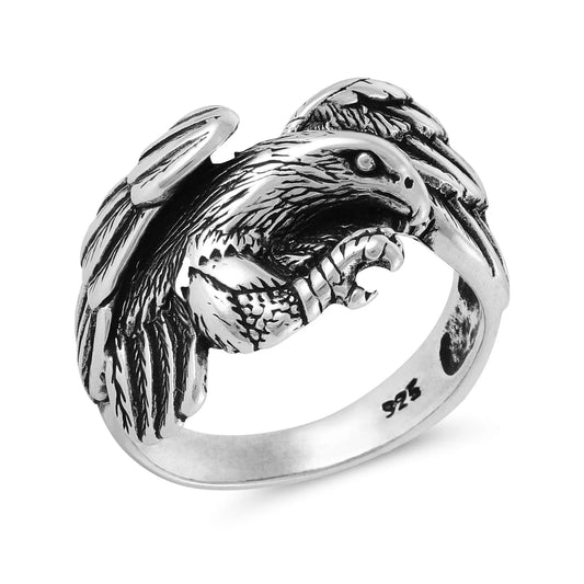 Sterling Silver Eagle Design Ring