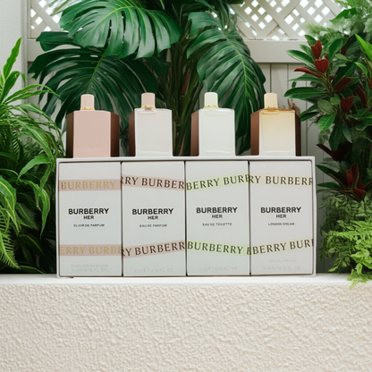 Burberry Miniature Gift Set 2 x 5ml Burberry EDP + 5ml Burberry Her EDT + 5ml Burberry Her London Dream