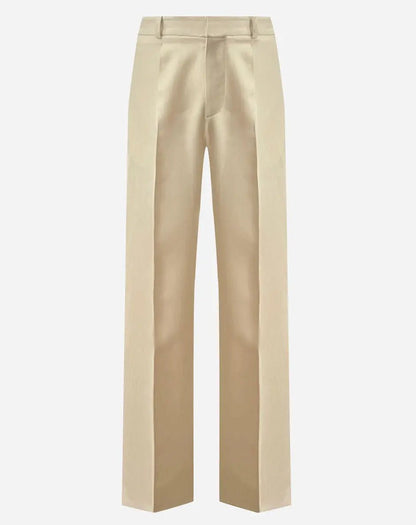 French-Made Thick Cold Wool Pleated High-Waisted Pants - My Luxe Brands