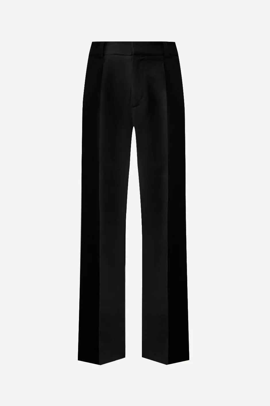French-Made Thick Cold Wool Pleated High-Waisted Pants - My Luxe Brands