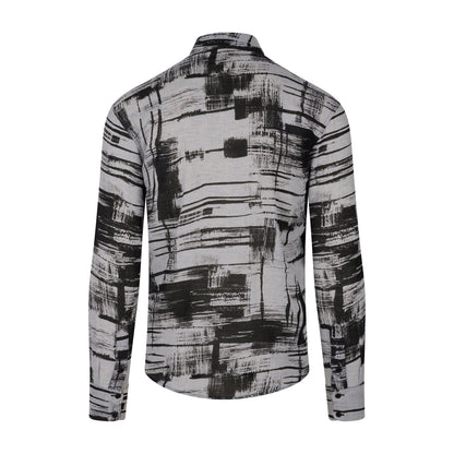 Geometric Harmony Linen Shirt - Mens - My Luxe Brands