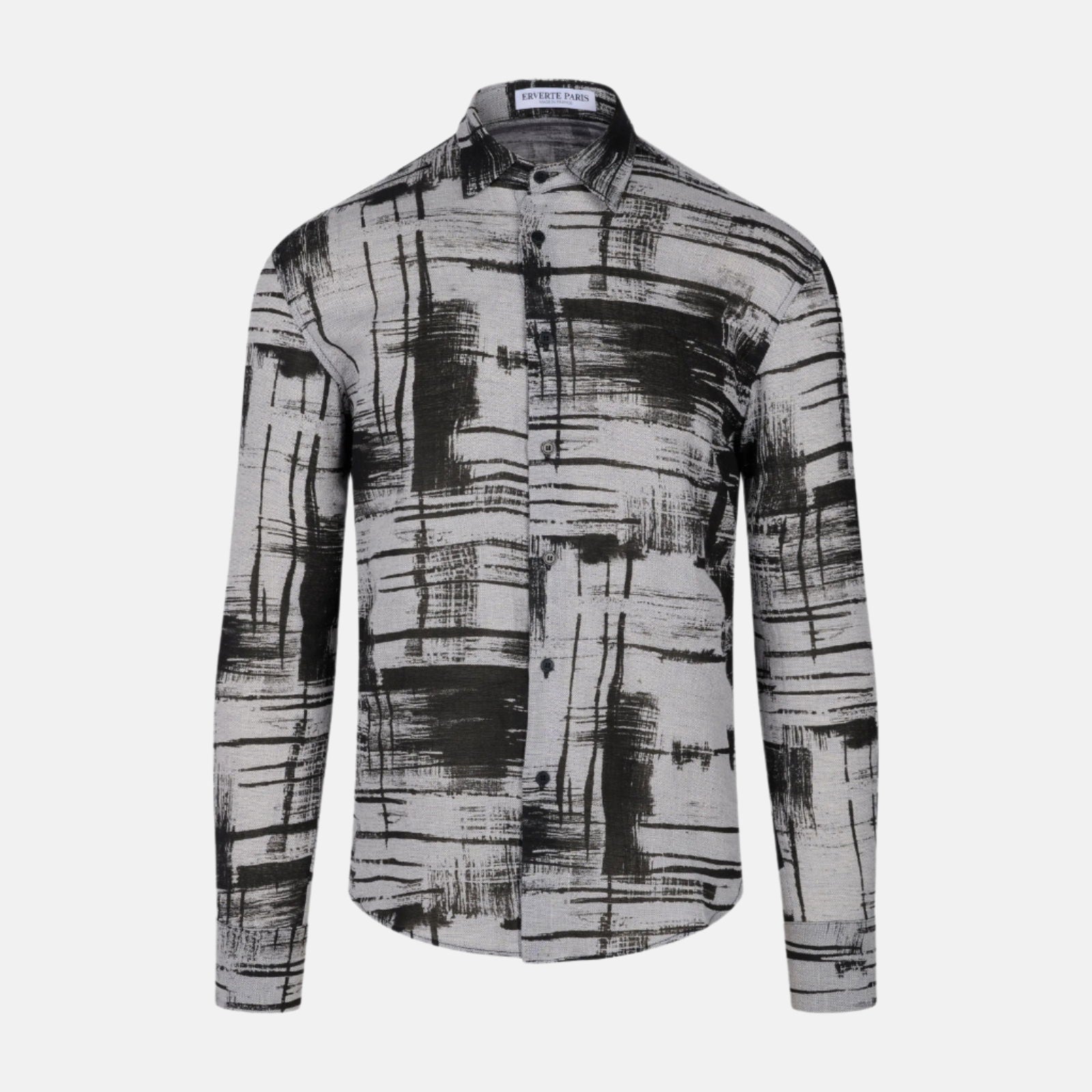Geometric Harmony Linen Shirt - Mens - My Luxe Brands