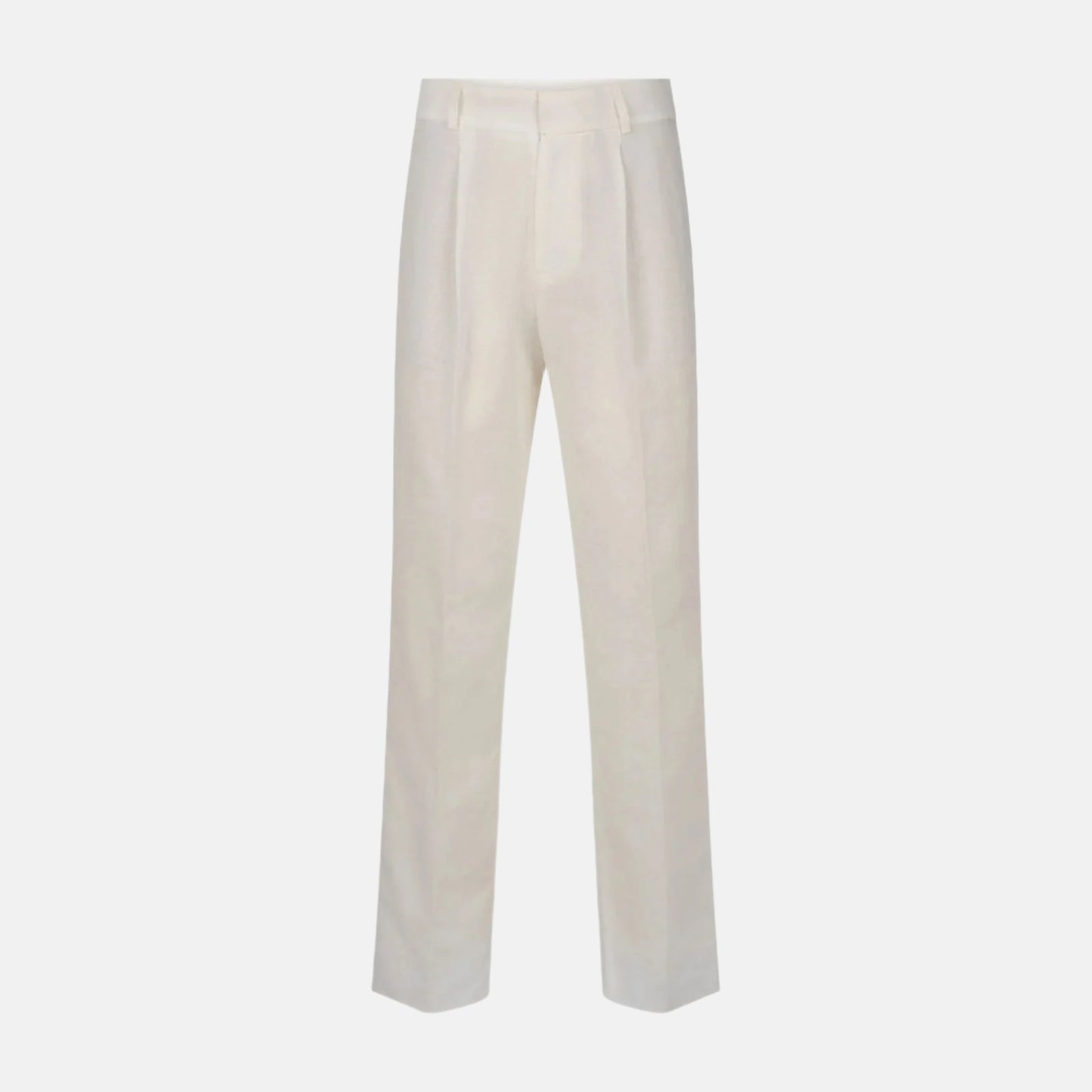 Linen White Pleated Pants - My Luxe Brands