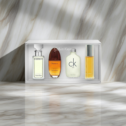 Calvin Klein Collection Gift Set 15ml Eternity EDP Spray + 15ml Obsession EDP Spray + 15ml CK One EDT Spray + 15ml Escape EDP Spray
