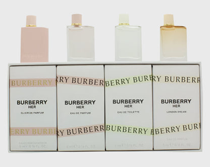 Burberry Miniature Gift Set 2 x 5ml Burberry EDP + 5ml Burberry Her EDT + 5ml Burberry Her London Dream