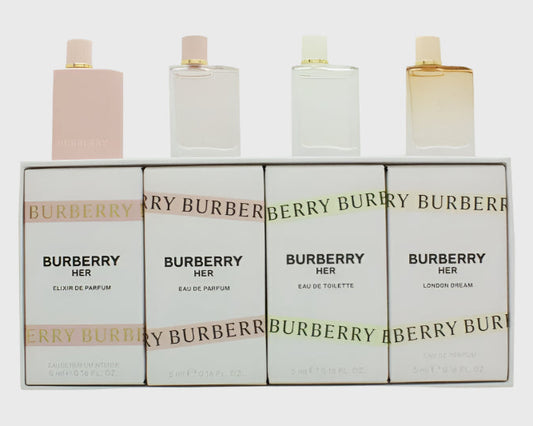 Burberry Miniature Gift Set 2 x 5ml Burberry EDP + 5ml Burberry Her EDT + 5ml Burberry Her London Dream