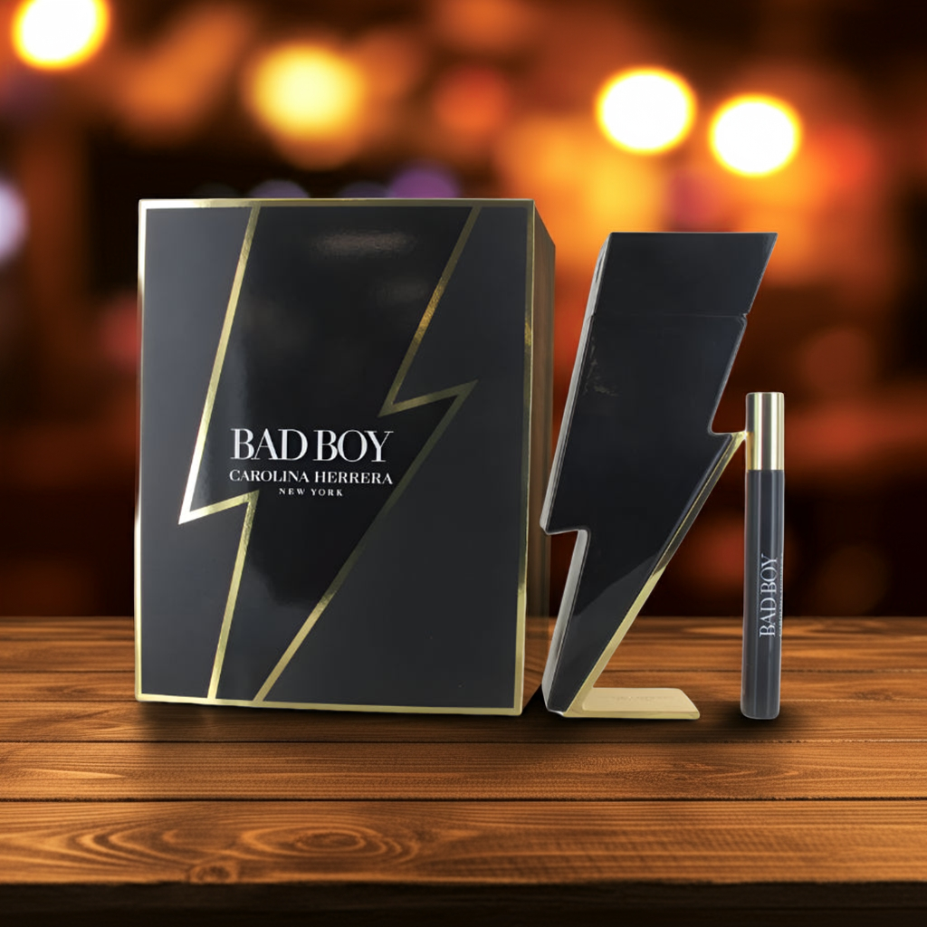 Carolina Herrera Bad Boy Gift Set 100ml EDT + 10ml EDT