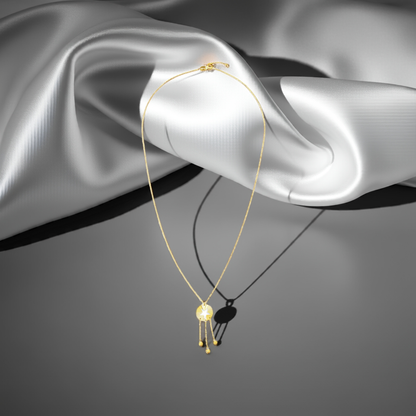 14ct Yellow Gold Bead Star Necklace
